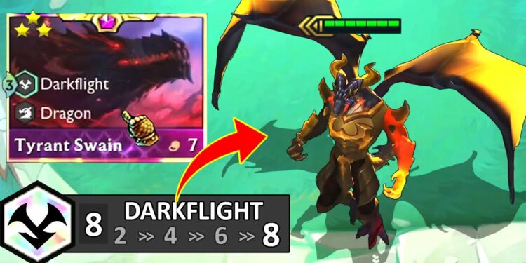 Destroying opponent with Darkflight Cannoneers in TFT Mid-set 7.5 1