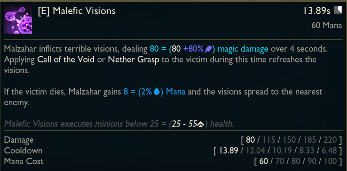League PBE: New Execute mechanic for Malzahar after the release of his Three Honor skin 14