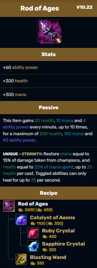 The infamous Rod of Ages: How has Riot changed the item in Preseason 13? 2