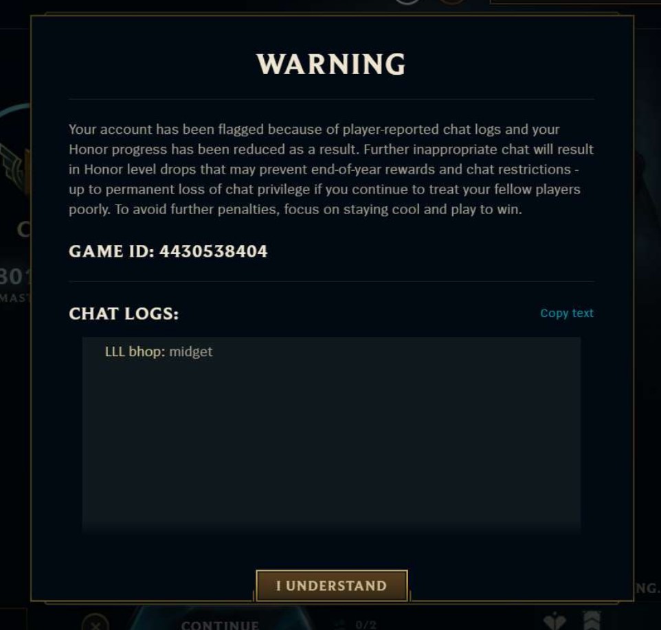 New Punishment System ‘immediately’ bans players for swearing in chat - Riot confirmed 3