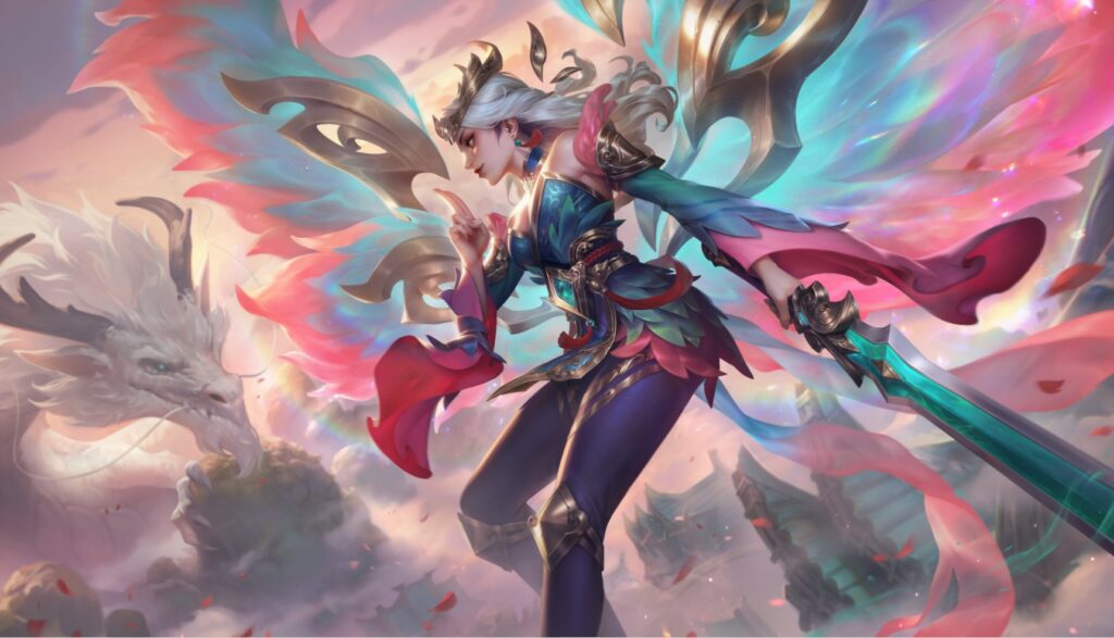 Riot actually made Immortal Journey Kayle skin from Ashe's model 1