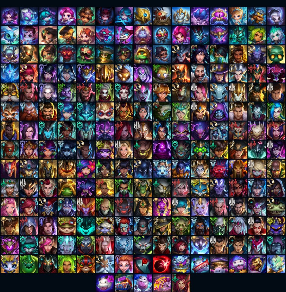 Datamined reveals every single LoL champion's new icon in the upcoming PBE release 1