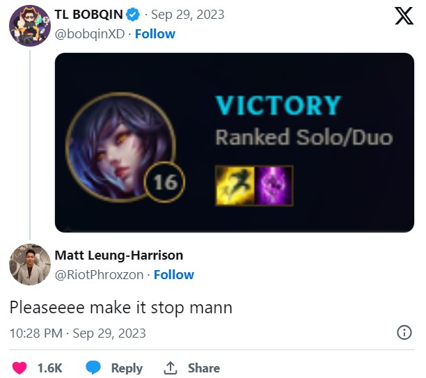 After Leblanc, AD Ahri is becoming OP and League devs just hate it 7