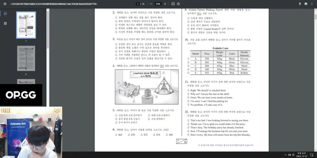 Faker spent ‘3 hours’ of stream doing university exams, fans were surprised by the result 1