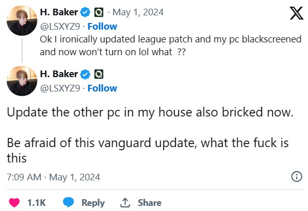 LoL players claiming Vanguard is “bricking” their PCs, devs finally responded 7